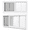 White-10''x18'', variant on Shed Windows 10''x23'' Black Sliding Transom with Tempered Glass