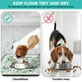 thumbnail image 4 of Dog Food Mat, Dog Mat for Food and Water, Pet Dog Cat Bowl Mat, Non-Slip Super Absorbent Feeding Mat with Sage Green Leaf,17inx30in, 4 of 7