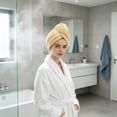 thumbnail image 4 of Oversized Hair Drying Cap Soft Highly Absorbent Dry Hair Towel Wear Head Wrap For Women Daily Use, 4 of 6