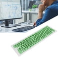 thumbnail image 4 of Two Colors Injection Keyboard Keycaps, OEM Keyboard Keycaps Wear  Ergonomic Design  for 78/82/84/87 Keys Keyboard for 61/64/68/71 Keys Keyboard Orange Red Black Letters,Black Red, 4 of 8