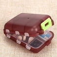 thumbnail image 2 of Pack of 1 Tablet Box, 7 Days 10 Compartments, with Labels and Portable Mini Medicine Cutter, Travel Pill Box, Mini Pill Box, 2 of 8