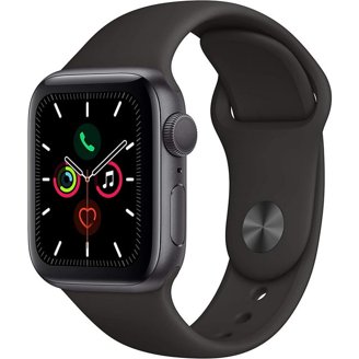 Pre-Owned Apple Watch Series 5 GPS 40 mm Gold Aluminium Black