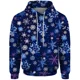 thumbnail image 3 of Sudadera con capucha de copo de nieve para hombre, sudaderas con capucha geniales para hombre, novedad en sudaderas y sudaderas, ropa navideña Y2k, regalo de Papá Noel, 3 of 5