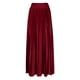thumbnail image 2 of TaTaai Women Fashion Casual Solid Color Elastic Waist Pleated Ankle Length Skirt Lightweight Breathable Soft Fabric Machine Washable No Fading Versatile Daily Office Street Wear Maxi Skirt Gift, 2 of 7