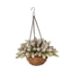 thumbnail image 3 of Cesta colgante navideña artificial, decoración navideña, regalo, delicada colgante Blanco, 3 of 9
