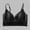 Black, variant on Supportive No Underwire Wireless Bra, Full Cup Push up Seamless Bralette, Gathing Daily Lingerie