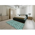 thumbnail image 3 of Tapis Bleu à Motifs, pat2867lblu, 3 of 8