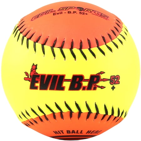 Evil Sports BP 52 Softball 12 Inch 52 COR 300 Compression USA or ASA 1 Dozen