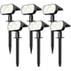 thumbnail image 1 of NYMPHY Luces solares para exteriores, impermeables IP68, 56 LED, 3 modos de iluminación, luces solares para jardín, patio, luces solares para Navidad, paisaje exterior, paquete de 4 (blanco frío), 1 of 4