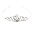 thumbnail image 1 of Rhinestone Tiara Crown Wedding Hair Accessory For Girls & Women, 1 of 8