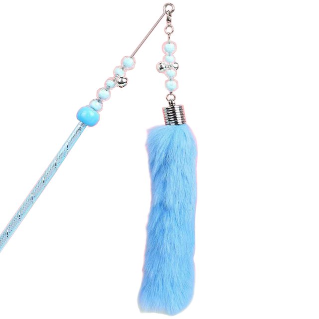 Juguete para gatos YONGSHENG varita teaser con campana juguete de peluche regalo para gatito juego y ejercicio