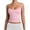 Pink, variant on Women’s Scoop Neck Adjustable Strap Sleeveless Tank Top Soft Stretchy Fitted Camisole Basic Layering Shirt for Daily Wear