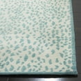 thumbnail image 3 of SAFAVIEH Marbella Desi Dotted Runner Rug, Ivory/Turquoise, 2'3" x 8', 3 of 7