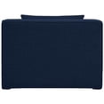 thumbnail image 3 of Meridian Furniture Cube Bleu Marine Composant Modulaire en Lin Durable, 3 of 3