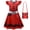 D, variant on Girls Red Costume Dress Kids Movie Outfits Halloween Birthday Party 3-9Y