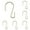 Gold(100PCS), variant on Small S Hooks for Hanging Heavy Duty,Metal S Hook,Mini S Shaped Iron Wire Hook Hanger,Metal Wire Ornament Hooks Bulk Pack,Suitable for Hanging Plants,Closet,Kitchen Utensil,Pot,Pan,Bags(25Pcs,1")