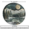 thumbnail image 2 of A Serene Mountain Landscape Under The Moonlight Camping Spare Tire Cover Nature Landscape Watercolor Boho Mountains Waterproof Sun Protection Universal for Trailer SUV Truck Camper Travel 13 Inch, 2 of 8