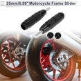 thumbnail image 2 of Protector de choque de marco de motocicleta de aleación de aluminio y plástico Unique Bargains 0.71" 0.98" 3.58" Negro 2 juegos, 2 of 7