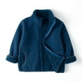 thumbnail image 2 of Jacket for Boys Zipper Thick Solid Color Long Sleeve Fall Winter Warm Coat Outerwear Trendy, 2 of 4