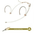 thumbnail image 1 of Mosiee Adjustable Beige Double Earhook Headset Mic Headworn Microphone 3 Pin 4 Pin Xlr For Shure Wireless Microphone With Cover, 1 of 9