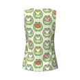 thumbnail image 5 of Sigee Cute Chubby Frog for Women's Workout Tank Top,Running Tank Tops,Sleeveless Gym ClothesLarge, 5 of 8