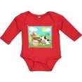 thumbnail image 3 of Inktastic Farm Animals with Cow, Chick and Pig Boys or Girls Long Sleeve Baby Bodysuit, 3 of 5