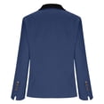 thumbnail image 6 of Womens Dressy Suit Tops Long Sleeve Casual Blazer Lapel Button Tops Slim Work Office Blazer Jacket Business Office Work Blouses Jacket, 6 of 7