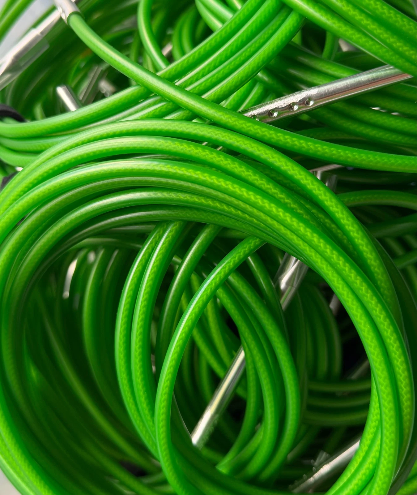 ONKIJA 10ft Tangle-Free Fishing Stringer Green Float & Aluminum Spike ...