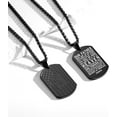 thumbnail image 3 of Metaljc Necklace Bible Verse Pendant, Stainless Steel Cross Patriotic Flag, Mens Valentines Day Gifts, 3 of 6