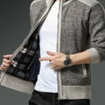 thumbnail image 5 of uikmnh Men's and Winter Thickened Knit Cardigan Sweater Coat,Mens Cardigan Sweater,Size XXXL, 5 of 9