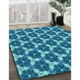 thumbnail image 2 of Ahgly Company Indoor Round Patterned Blue Eyes Blue Area Rugs, 6' Round, 2 of 6