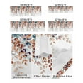 thumbnail image 2 of Kitchen Curtain Valances for Windows,Autumn Botanical Leaves Tree Branch Rod Pocket Small Valance Farm Orange Teal Leaf Short Window Treatment for Bedroom Bathroom Living Room,42"x12", 2 of 9