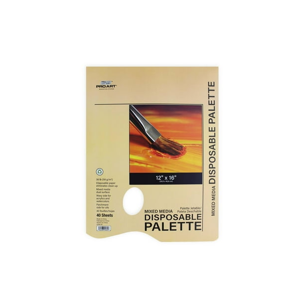 Pro Art Disposable Palette 12x16 40pc