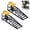 Black shelf + yellow tablet, variant on Hydraulic Car Ramps 2 Pack – Heavy Duty Steel Auto Lifting – Adjustable Height 9.8"–15" – 11,000 lbs Capacity – Built-in Hydraulic Jack – Oil Change & Truck Maintenance