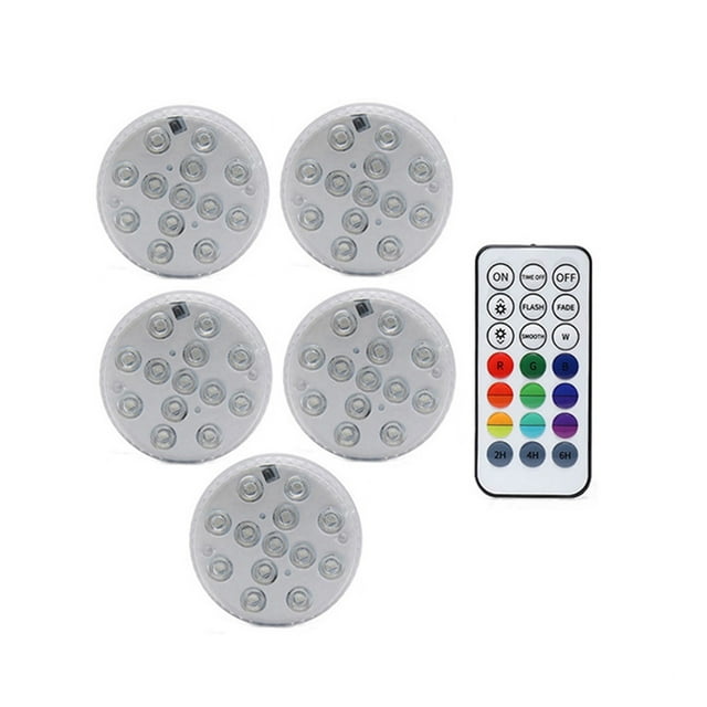 Pool Light RF Remote 13 LED RGB Submersible Light 16 Colors Underwater Lights Swimming Pool Decorative Lights With Magnet ,Easy to Install