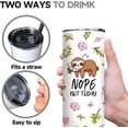thumbnail image 3 of Giraffe Tumbler-Giraffe With Glasses Tumbler Cup with Lid-Unique Giraffe Gifts for Women,20oz Tumbler Giraffe Print Cups,Gift for Animal Lovers, 3 of 6