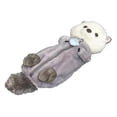 thumbnail image 2 of Estuche de peluche para lápices, bolsa de papelería, monedero, neceser de maquillaje, animal de peluche novedoso Nutria de mar, 2 of 9