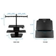 thumbnail image 6 of Mount-It! Sit Stand Standing Desk Converter with Dual Monitor Mount Combo Black, 6 of 16