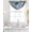 Blue, variant on Boho Geometric Sheer Waterfall Valance Curtains for Window, Southwest Abstract Traditional Art Rod Pocket Sheer Topper Swag Curtains for Living Room, Kitchen 38.5"W x 47.2"L, 1 Panel