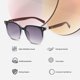 thumbnail image 3 of Gafas de sol redondas de la sombrilla de la moda de la cara del marco de madera retro de la pierna, hechas de madera y PC, 3 of 5