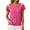 Rose Red, variant on jinghuiyue Womens Cap Sleeve Tops Spring Summer Crew Neck Color Block Casual Knit T Shirts Lightweight Trendy Pullover Sweater Top S