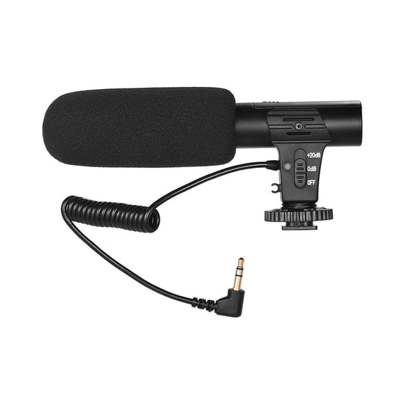 Dslr Camera Video Recording Microphone Super-Cardioid Pickup Mini Mic for Photography Interview Vlogging for DSLR Camera Camcorder