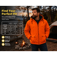 thumbnail image 3 of TrailCrest Adult Men’s Insulated & Waterproof Safety Tanker Jacket, 3X, Blaze Orange Camo, 3 of 8