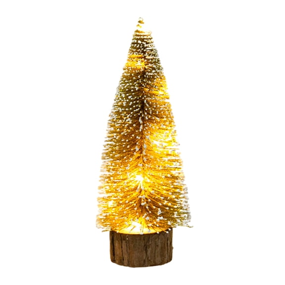 Bouanq Christmas Decorations Xmas Tree Ornaments LED Illuminated Mini Christmas Tree Christmas Tree Christmas Decoration Decorations Christmas Tree Desktop Decoration Scene Layout Door Decoration