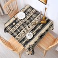 thumbnail image 2 of Brown Geometric Triangle Square Pattern Square Tablecloth,Waterproof Square Table Cover,Wipeable Spillproof Washable Table Cover for Home Kitchen Party Decor 42"X42"(107x107cm), 2 of 6