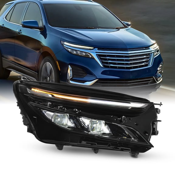 AKKON - Fit 2022-2024 Chevy Equinox 22-24 Premier [Full LED] Projector Headlight Headlamp Assembly OE Style Passenger Right