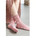 thumbnail image 4 of CoCozhu Vintage Embroidered Floral Socks for Women Combed Cotton Crew Socks, 4 of 6