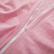 thumbnail image 4 of Juego de funda de edredón de algodón rosa, estilo lino natural, con cierre de cierre (sin edredón), 4 of 4