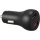 thumbnail image 4 of Cargador de coche Qc3.0 de 30 W, FCP 2,4 A, cargador de coche para Samsung, Xiaomi, Huawei 2.0, cargador de coche rápido USB universal para iPhone X, 8, 7 Plus, color negro, 4 of 5
