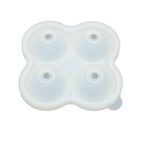 HomeDM Whiskey Ice Ball Mold Ice Ball Maker Mold Silicone Round Sphere Ice Cube Tray Spherical Ice Ball Molds for Cocktails Bourbon Rum 4 Iceballs